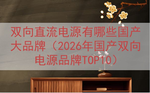 双向直流电源有哪些国产大品牌（2026年国产双向电源品牌TOP10）